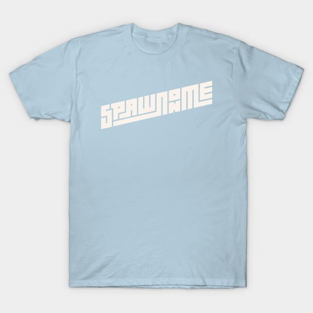 SOM BANNER TEE (WHITE) T-Shirt by Spawn On Me Podcast